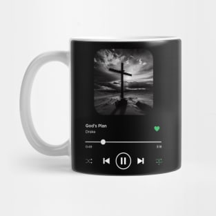 God's Plan, Drake, Music Playing On Loop, Alternative Album Cover Mug